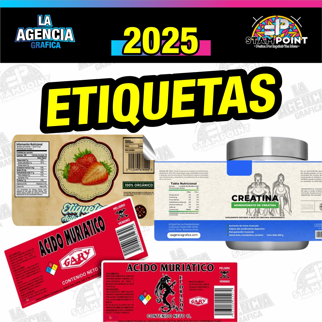 Etiquetas La Agencia Grafica