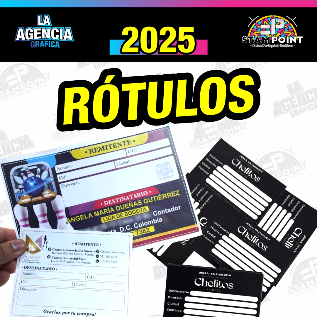 Rotulos para envios La Agencia Grafica